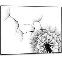 Reinders Schilderij Paardenbloem - 50 x 70cm - Zwart-Wit