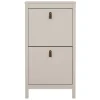 Leen Bakker Schoenenkast Madeira - greige - 102,9x53,8x24,6 cm