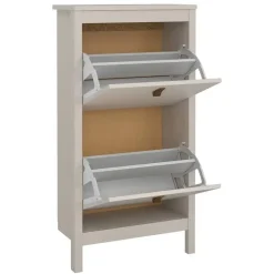 Leen Bakker Schoenenkast Madeira - greige - 102,9x53,8x24,6 cm