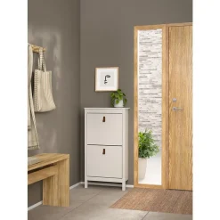 Leen Bakker Schoenenkast Madeira - greige - 102,9x53,8x24,6 cm