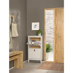 Leen Bakker Schoenenkast Madeira - greige - 102,9x53,8x24,6 cm