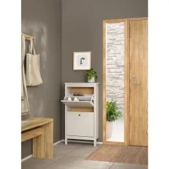 Leen Bakker Schoenenkast Madeira - greige - 102,9x53,8x24,6 cm