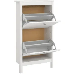 Schoenenkasten-Leen Bakker Schoenenkast Madeira - wit - 102,9x53,8x24,6 cm