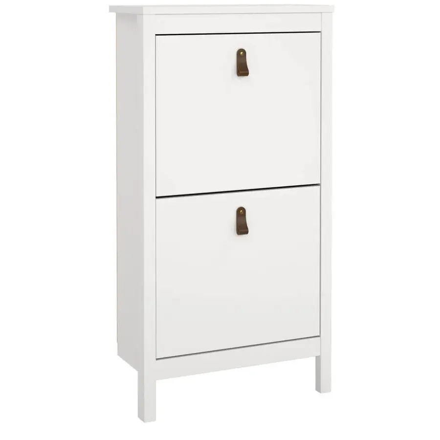 Schoenenkasten-Leen Bakker Schoenenkast Madeira - wit - 102,9x53,8x24,6 cm