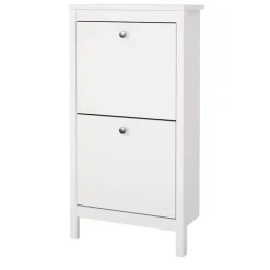 Schoenenkasten-Leen Bakker Schoenenkast Madeira - wit - 102,9x53,8x24,6 cm