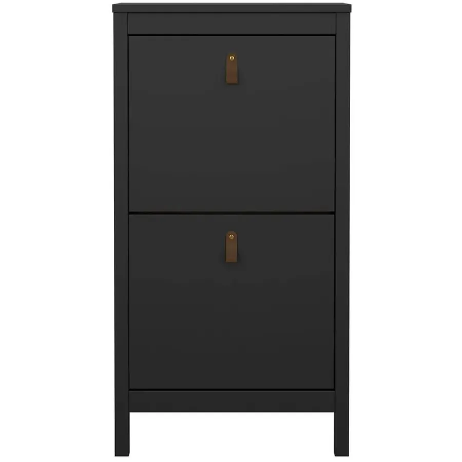 Schoenenkasten-Leen Bakker Schoenenkast Madeira - zwart - 102,9x53,8x24,6 cm
