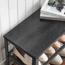 Merkloos Schoenenrek met Industriële Look - Rek voor Schoenen 73x30x45cm