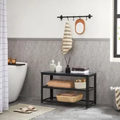 Merkloos Schoenenrek met Industriële Look - Rek voor Schoenen 73x30x45cm