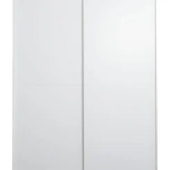 Leen Bakker Schuifdeurkast Bergamo - wit - 221x178,5x66,6 cm
