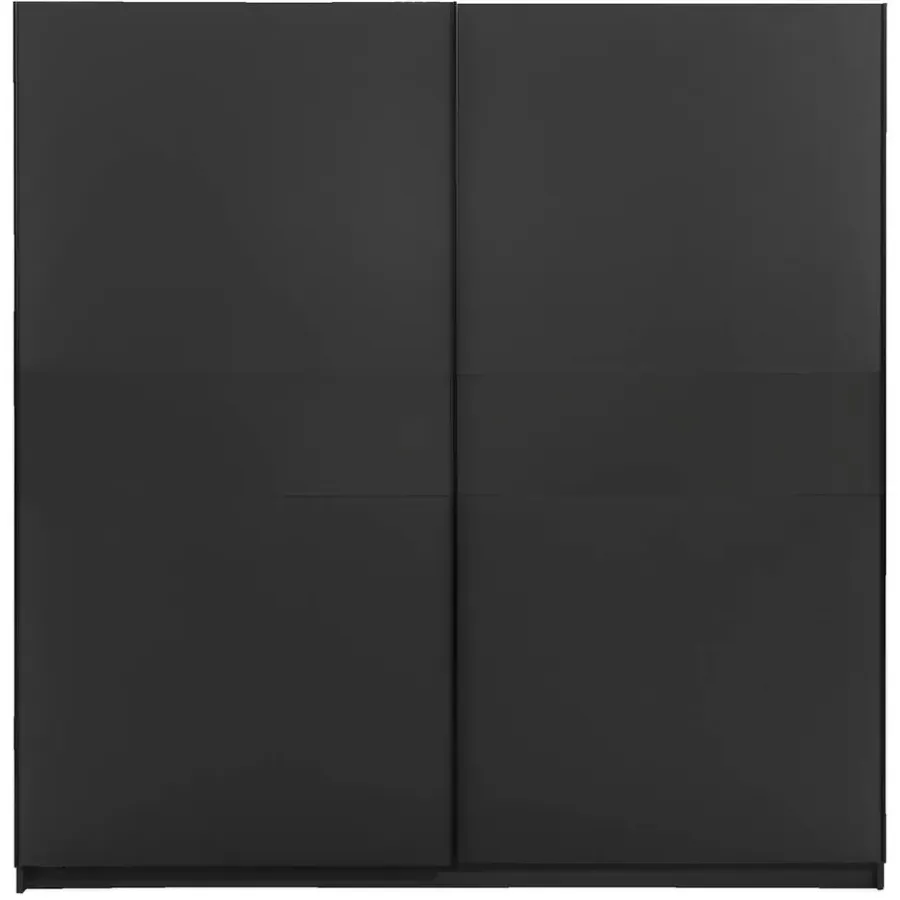 Kledingkasten|Kledingkasten-Leen Bakker Schuifdeurkast Genua - antraciet - 204x200x60 cm