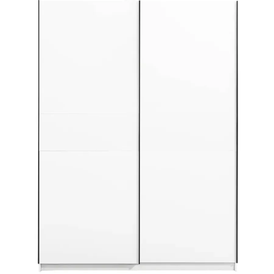 Kledingkasten|Kledingkasten-Leen Bakker Schuifdeurkast Genua - wit - 204x150x60 cm