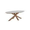 Tuintafels-Garden Impressions Scotland tafel - 230x115 cm - light teaklook - Centostone Napoli sand