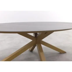 Tuintafels-Garden Impressions Scotland tafel - 230x115 cm - light teaklook - Centostone Napoli sand