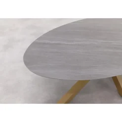 Tuintafels-Garden Impressions Scotland tafel - 230x115 cm - light teaklook - Centostone Napoli sand