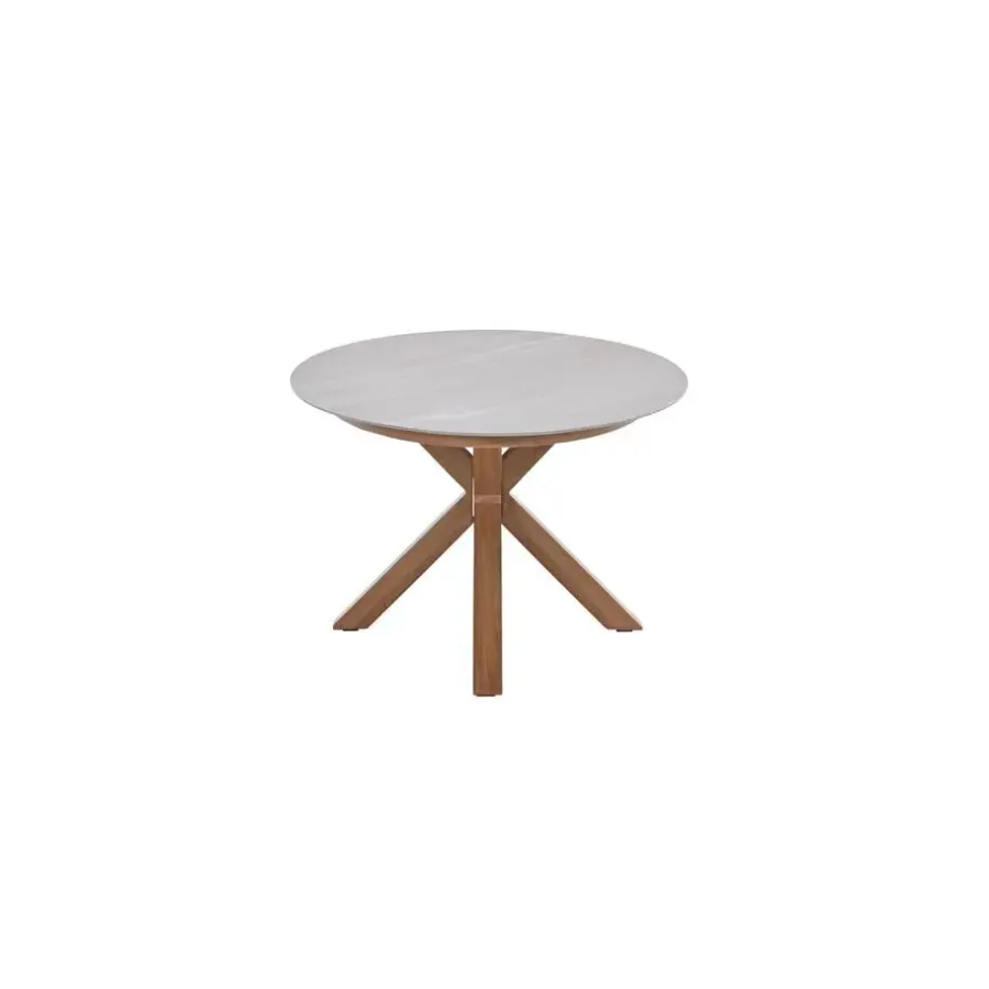 Tuintafels-Garden Impressions Scotland tafel - 230x115 cm - light teaklook - Centostone Napoli sand