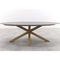 Tuintafels-Garden Impressions Scotland tafel - 230x115 cm - light teaklook - Centostone Napoli sand