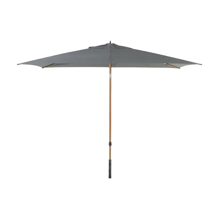 Parasols-4-Seasons Outdoor Azzurro stokparasol 200 x 300 cm - Woodlook/charcoal