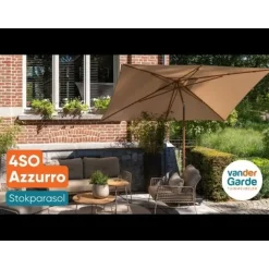 4-Seasons Outdoor Azzurro stokparasol 300 cm - Woodlook/Sand
