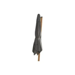 Parasols-4-Seasons Outdoor 4-Seasons zweefparasol Siesta Premium 3x3 m. - woodlook/charcoal + voet en hoes