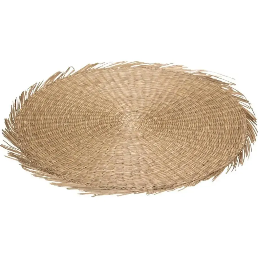 Placemats-Secret de Gourmet Placemat - raffia naturel - rond - 38 cm