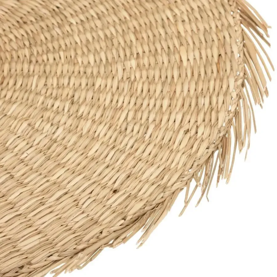 Placemats-Secret de Gourmet Placemat - raffia naturel - rond - 38 cm