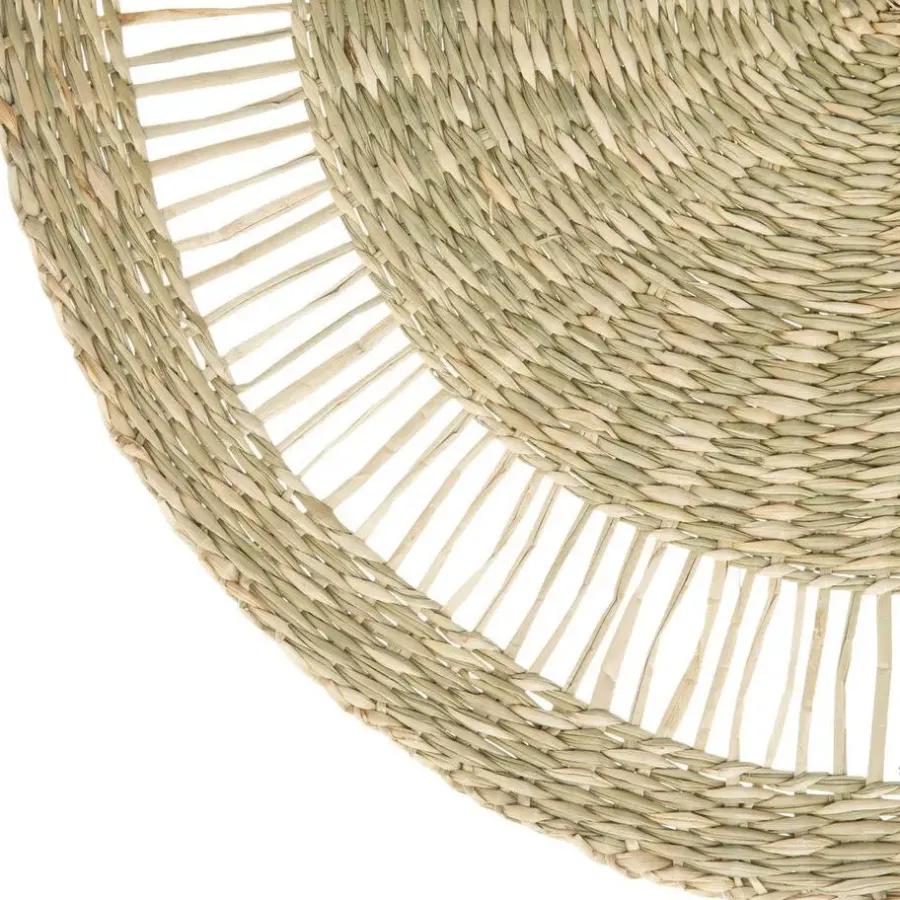 Secret de Gourmet Placemat - zeegras naturel - rond - 38 cm