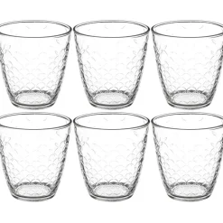 Secret de Gourmet waterglazen Rome - 6x - 250 ml - deco glas
