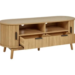 Tv Meubels-Leen Bakker SELAH - TV-meubel - Lichthout - MDF