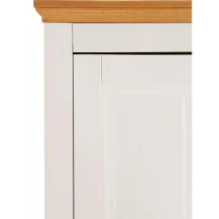 Buffetkasten-Loft24 Selma - Dressoir met 2 deuren en 3 laden in wit gebeitst grenen