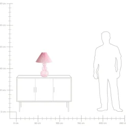 Tafellampen-Leen Bakker SENGWA - Tafellamp - Roze - Glas