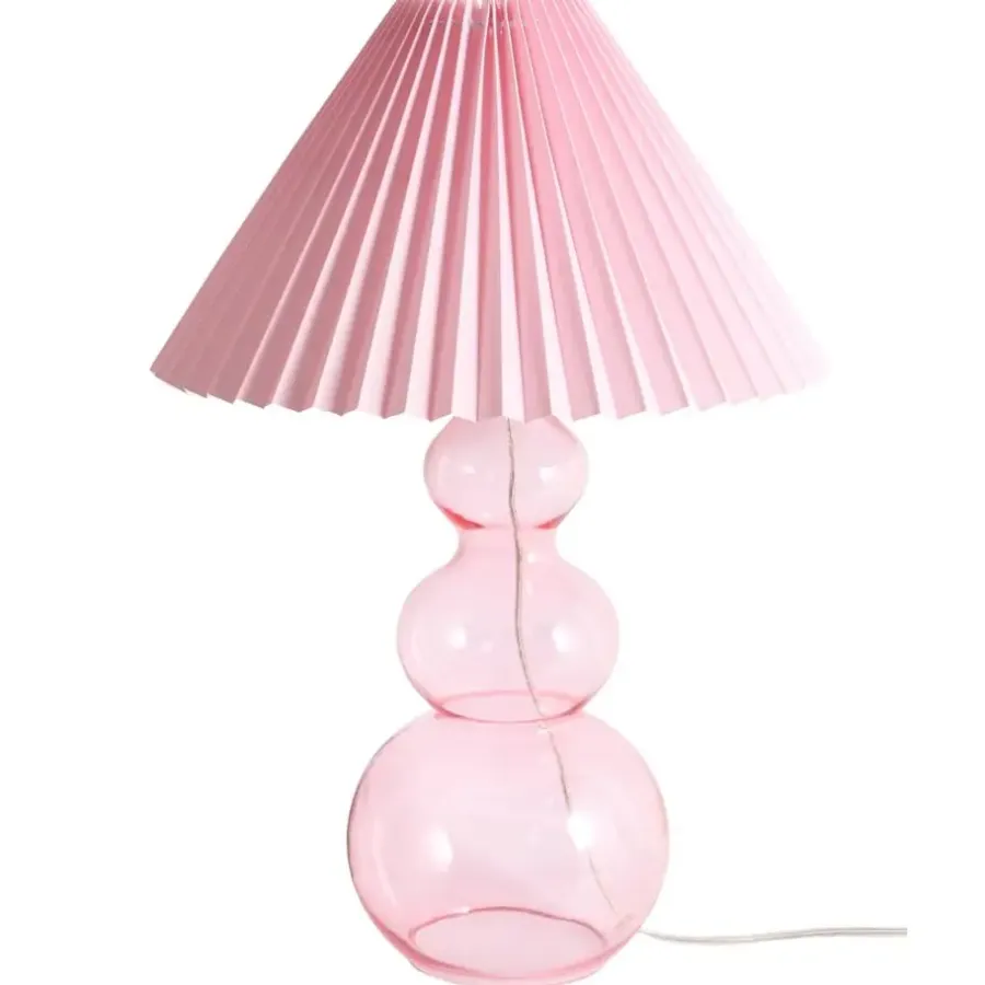 Tafellampen-Leen Bakker SENGWA - Tafellamp - Roze - Glas