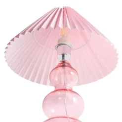 Tafellampen-Leen Bakker SENGWA - Tafellamp - Roze - Glas