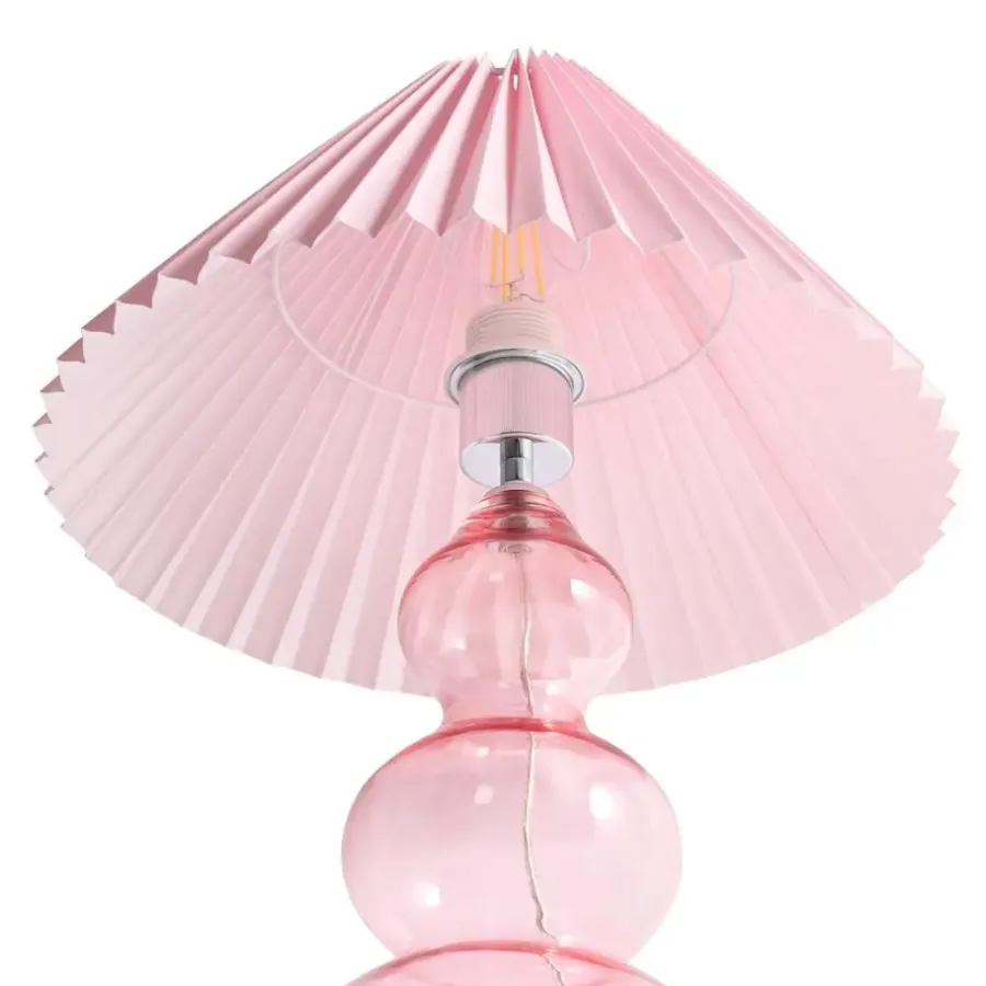 Tafellampen-Leen Bakker SENGWA - Tafellamp - Roze - Glas