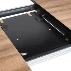 Beliani SENIAC - Uitschuifbare eettafel - Lichtbruin - MDF