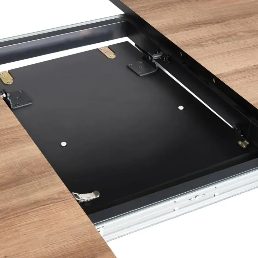Beliani SENIAC - Uitschuifbare eettafel - Lichtbruin - MDF
