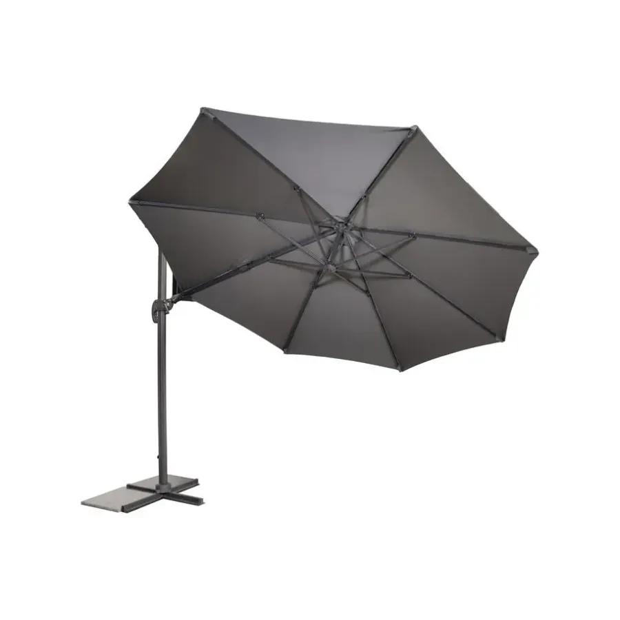 Parasols-Merkloos Sens-Line - Barbados Parasol - Ø3,5m - Grijs