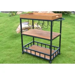Trolleys-Merkloos Sens-Line - Butler Trolley - 67x40x84cm - Acaciahout