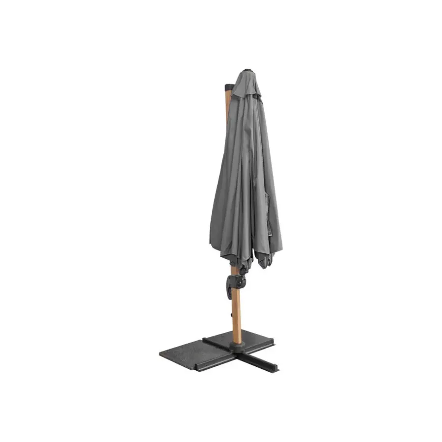 Parasols-Merkloos Sens-Line - Jamaica Parasol - 3x4m - Grijs