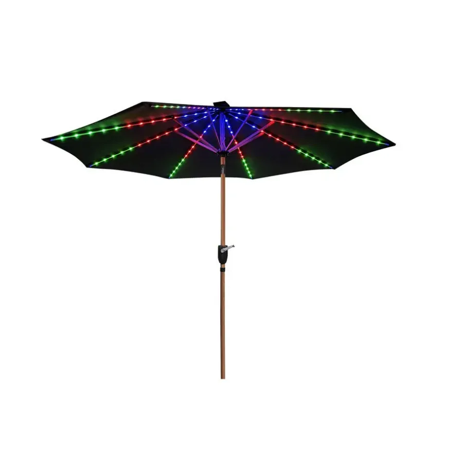 Parasols-Sens-Line - Mambo Led Parasol - Ø3m - Grijs