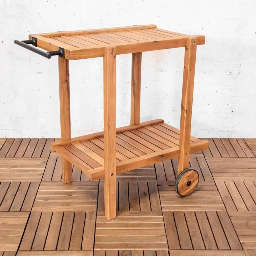 Trolleys-Sens-Line - Toby Tuin Trolley - 76x50x77 - Acaciahout
