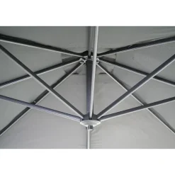 Parasols-Sens-Line Honolulu zweefparasol vierkant - 250x250 cm - Antraciet