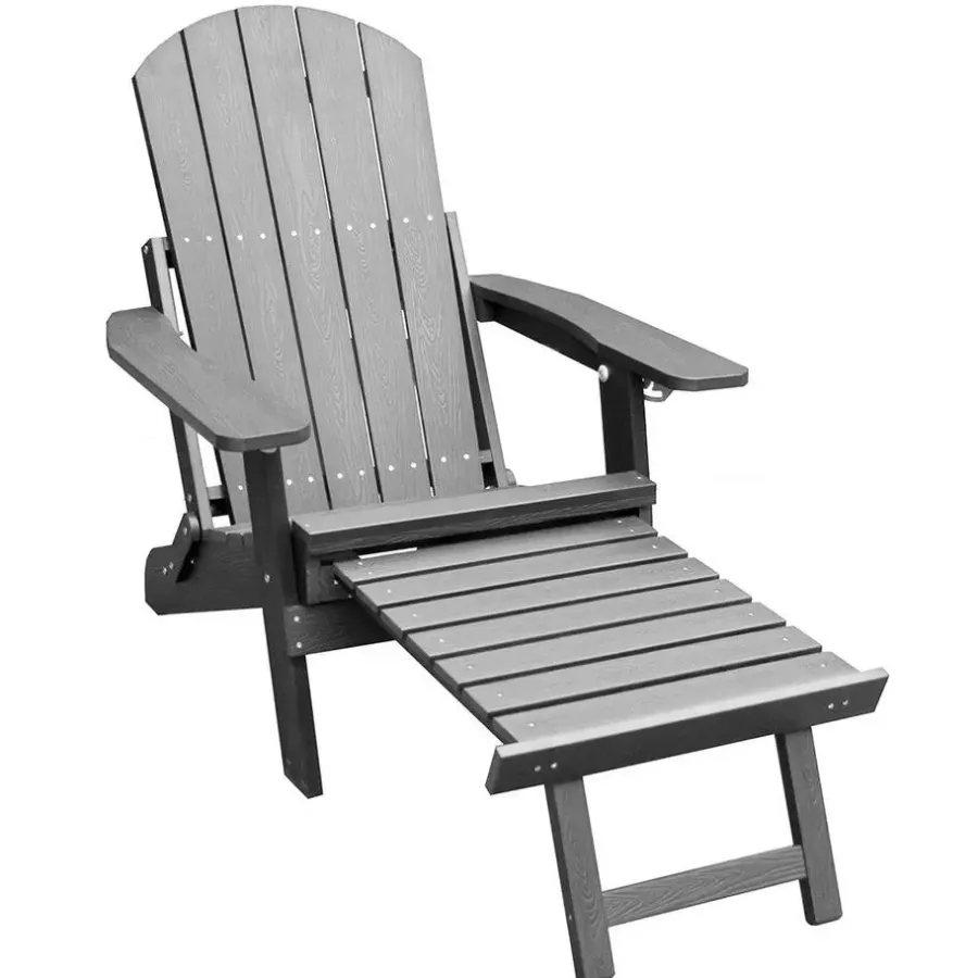 Tuinstoelen-Sens-Line Montreal relax tuinstoel - HIPS kunststof - Grijs