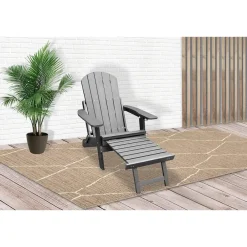 Tuinstoelen-Sens-Line Montreal relax tuinstoel - HIPS kunststof - Grijs