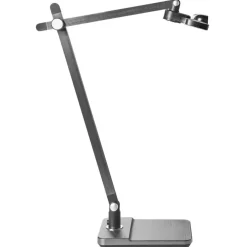 Leen Bakker SERPENS - Bureaulamp LED - Grijs - Synthetisch materiaal