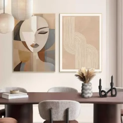 Posters-Reinders Set poster met lijst - Abstract portret