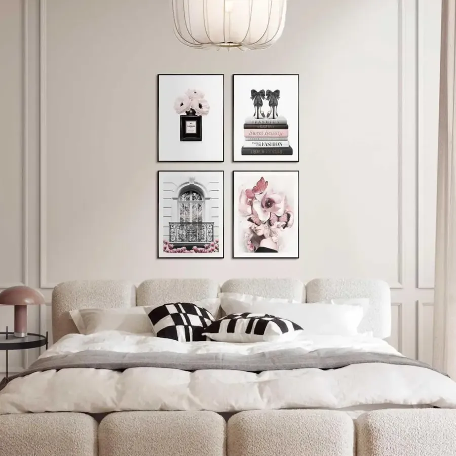 Posters-Reinders Set poster met lijst - Franse mode