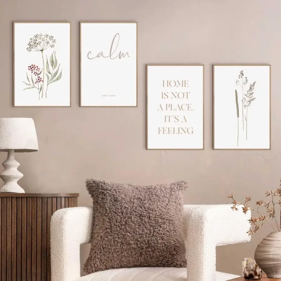 Reinders Set poster met lijst - Gevoel van thuis