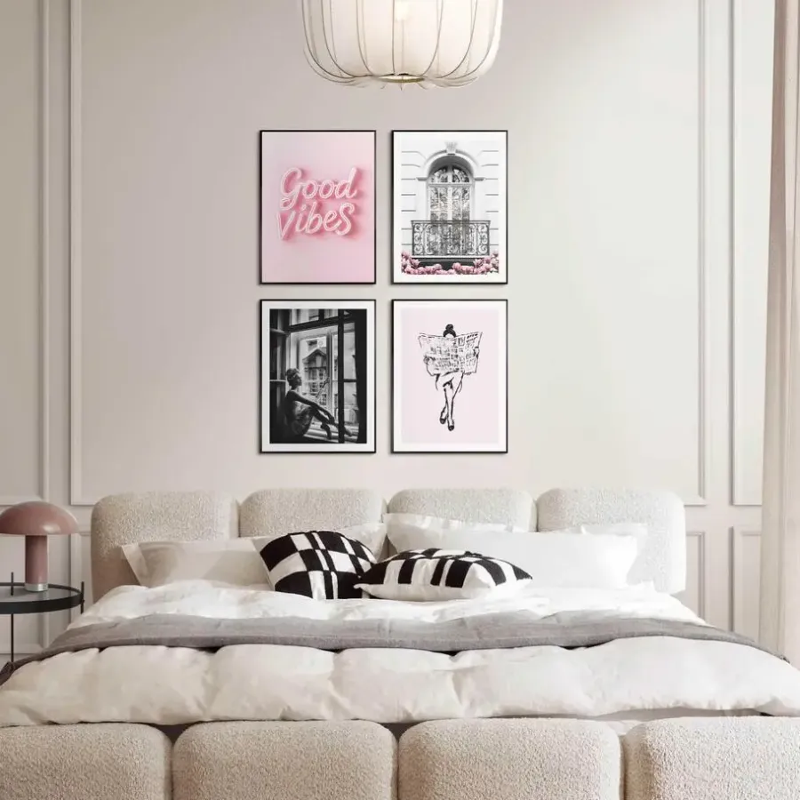 Reinders Set poster met lijst - Good Vibes