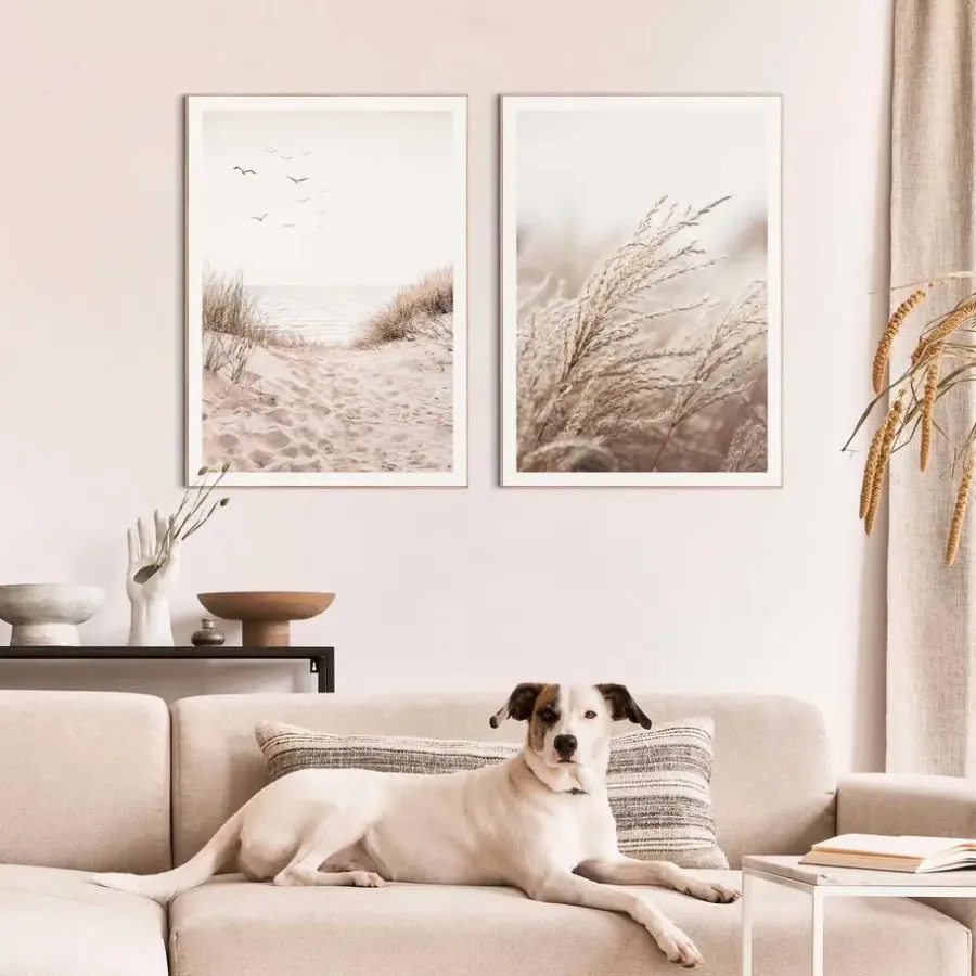 Reinders Set poster met lijst - Strand