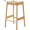 Nordlys Set van 2 Barkrukken Massief Hout Scandinavisch